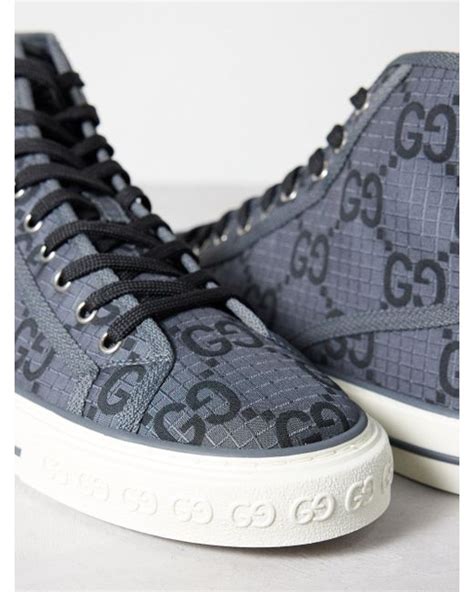 gucci gg monogram high top trainers|Gucci tennis gg ripstop.